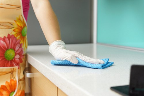 Local cleaners working in an NW10 residential flat