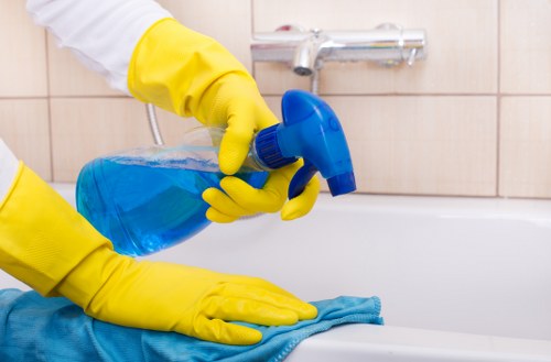 Waste handling and compliance notice for cleaning services
