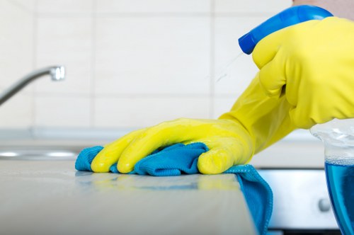Thorough cleaning of a busy NW10 living or office space