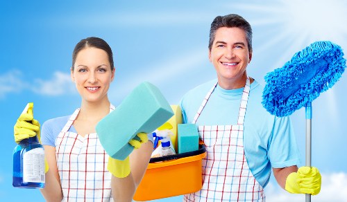 Local cleaner dusting surfaces in an NW10 property